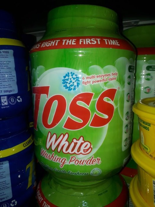 TOSS-WHITE WASHING POWDER